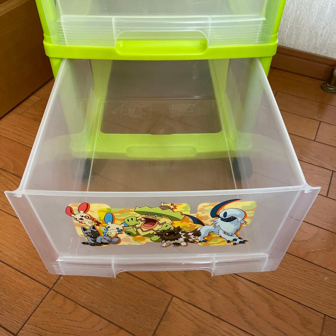 ポケモン 3段収納ケース スライドケース キャスター付 ☆お値下中