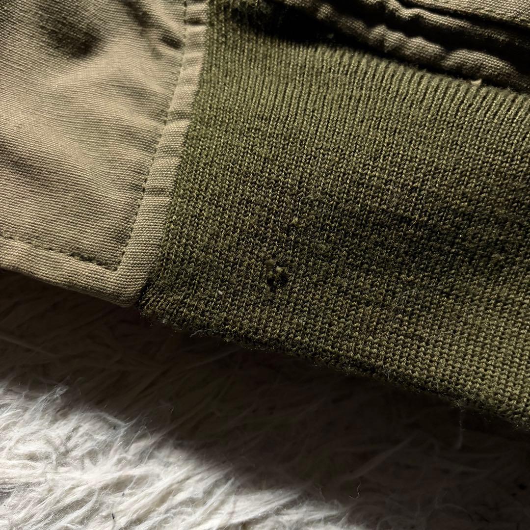 【雰囲気抜群】HOUSTON フライトジャケット　B-10 襟ボア　カーキ　42