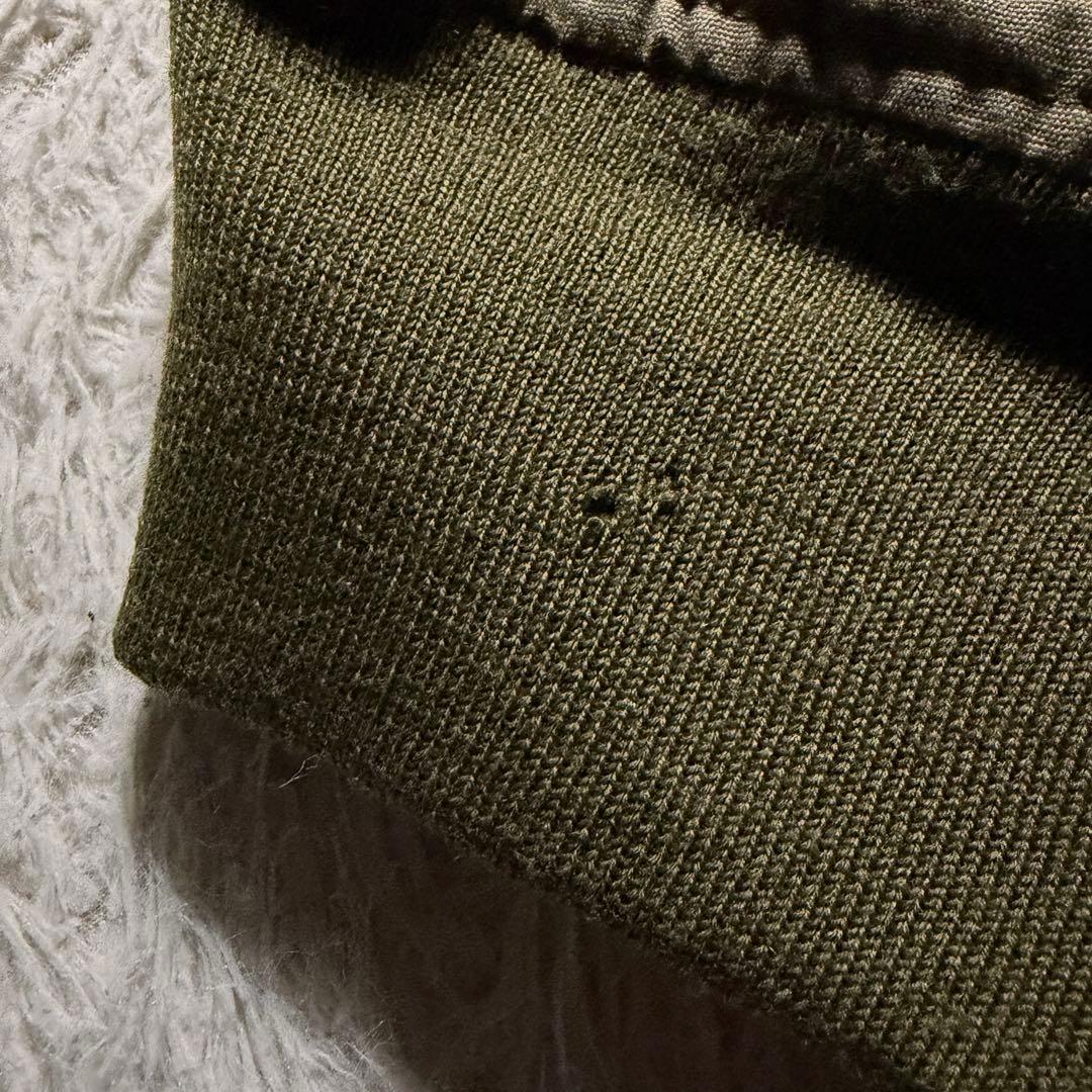 【雰囲気抜群】HOUSTON フライトジャケット　B-10 襟ボア　カーキ　42