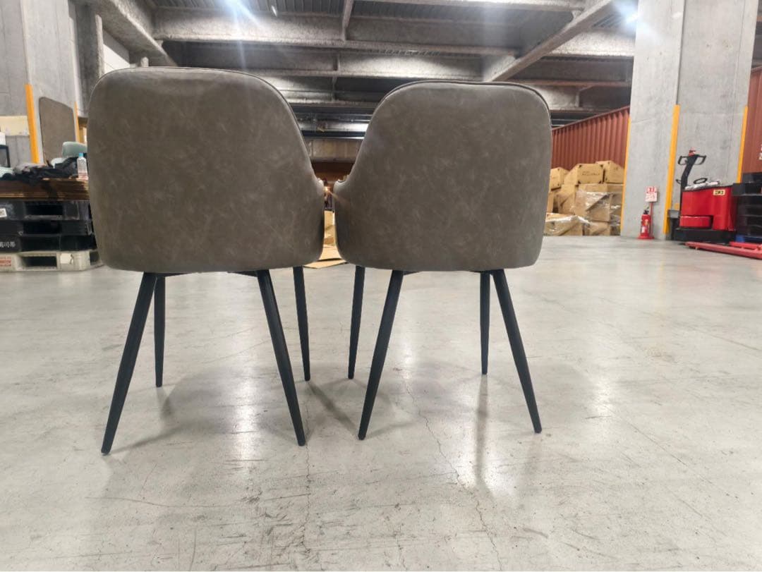 食卓椅子 リビング ダイニング 北欧リビングチェア 本革質感 4脚セット