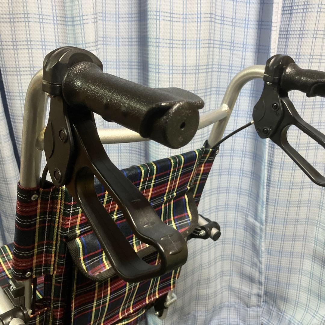 Nice Way軽量 折りたたみ式 車椅子コンパクト 介助ブレーキ付き アルミ製