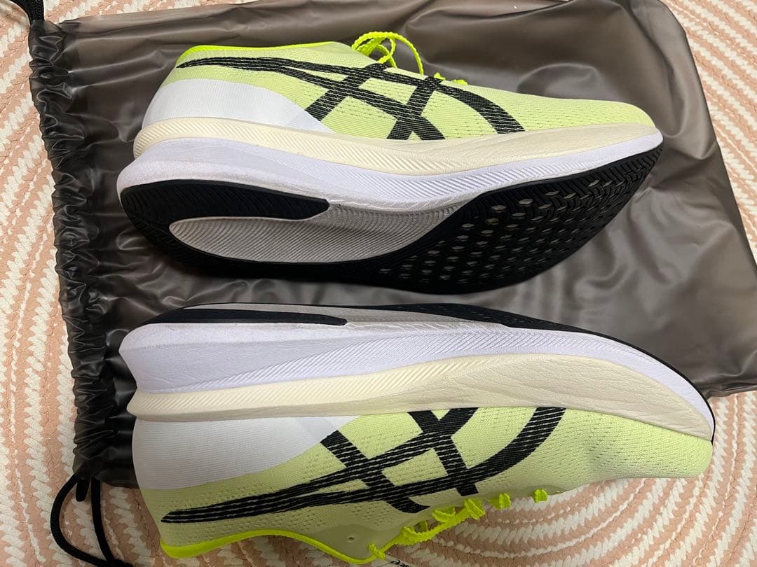 超美品アシックス　S4 yogiri 28cm ライムグリーン