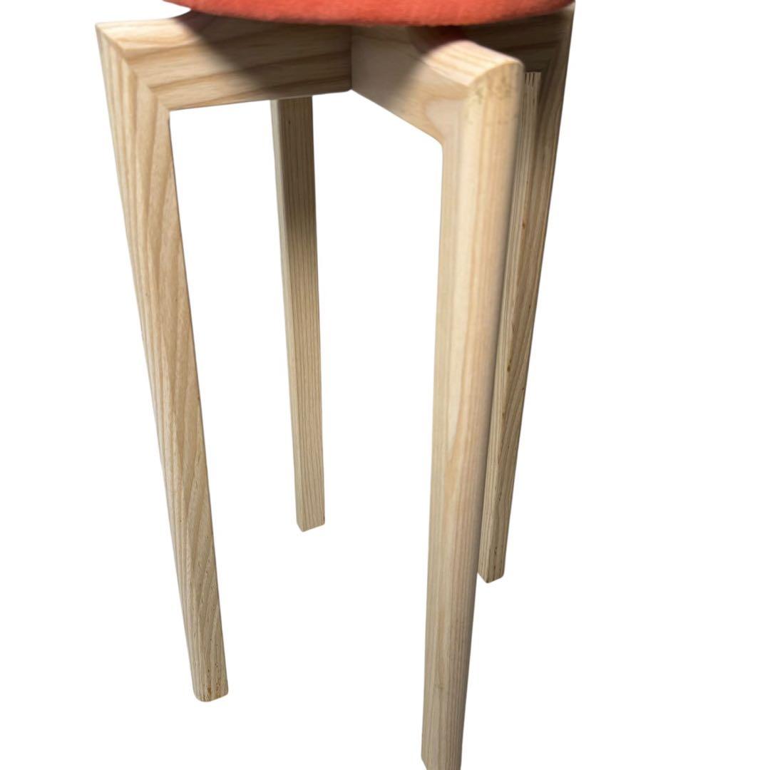 美品　匠工芸 マッシュルームスツール　Sサイズ　オレンジ