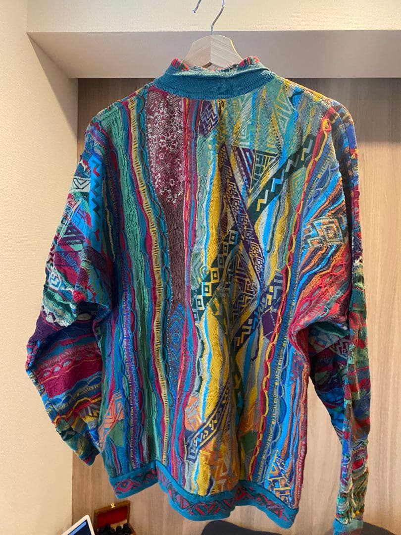 【良色】COOGI / 立体3D編み/総柄/レアカラー