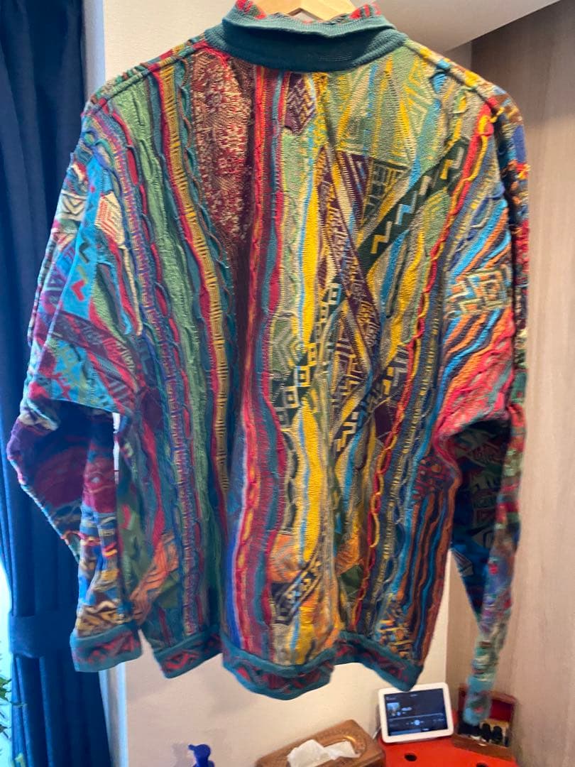 【良色】COOGI / 立体3D編み/総柄/レアカラー