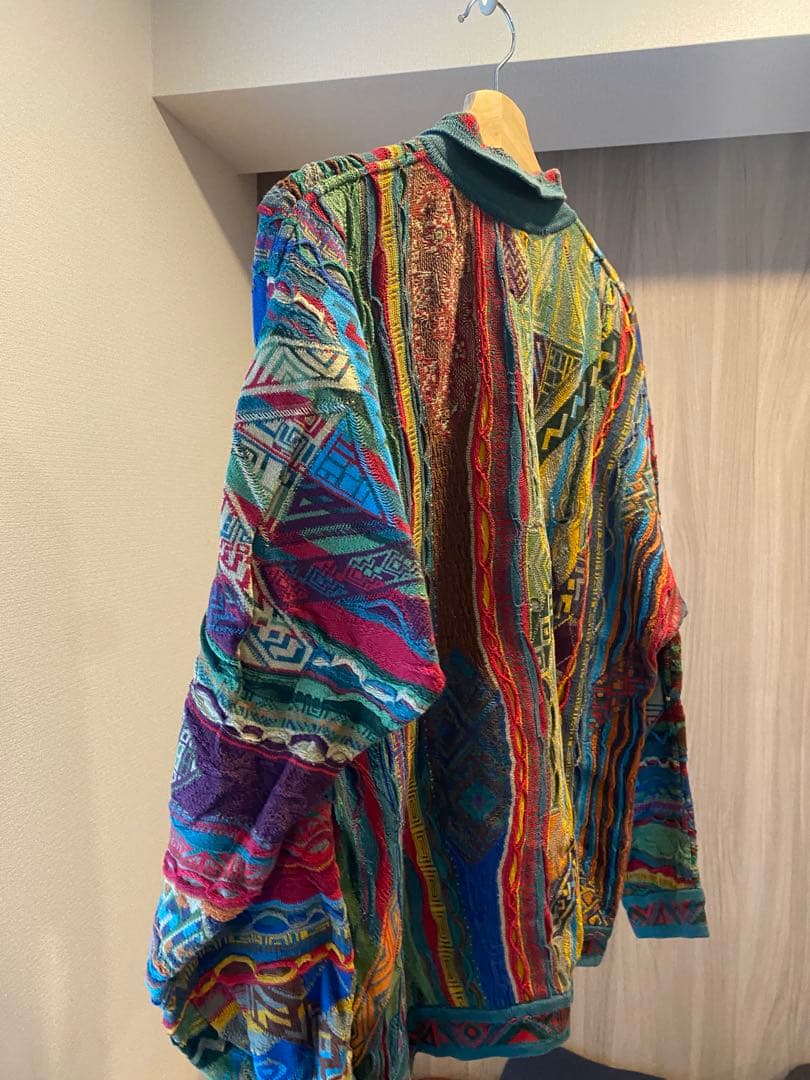 【良色】COOGI / 立体3D編み/総柄/レアカラー