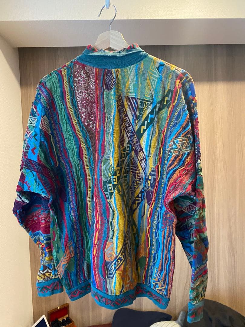 【良色】COOGI / 立体3D編み/総柄/レアカラー