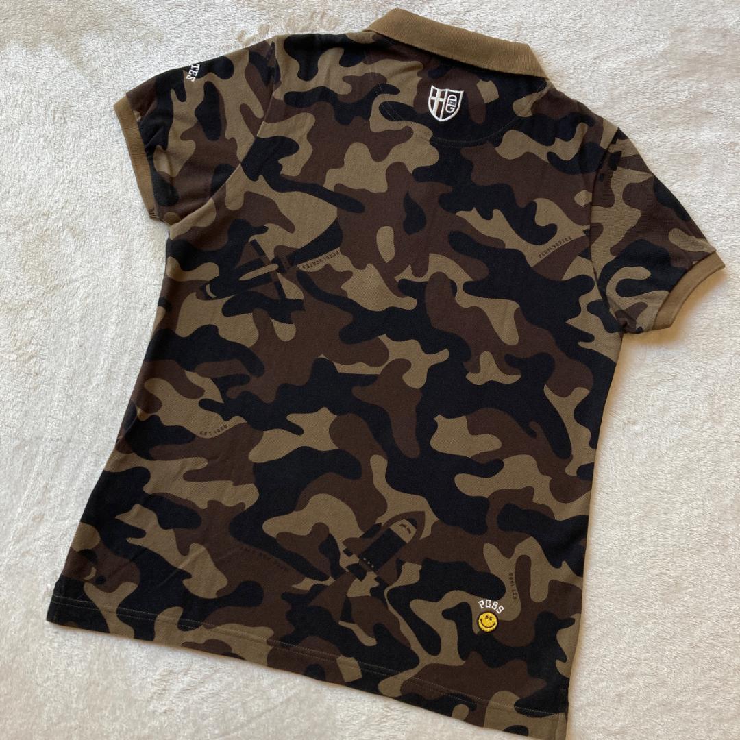 1257 パーリーゲイツ PEARLY GATES ポロシャツ 迷彩 茶 1