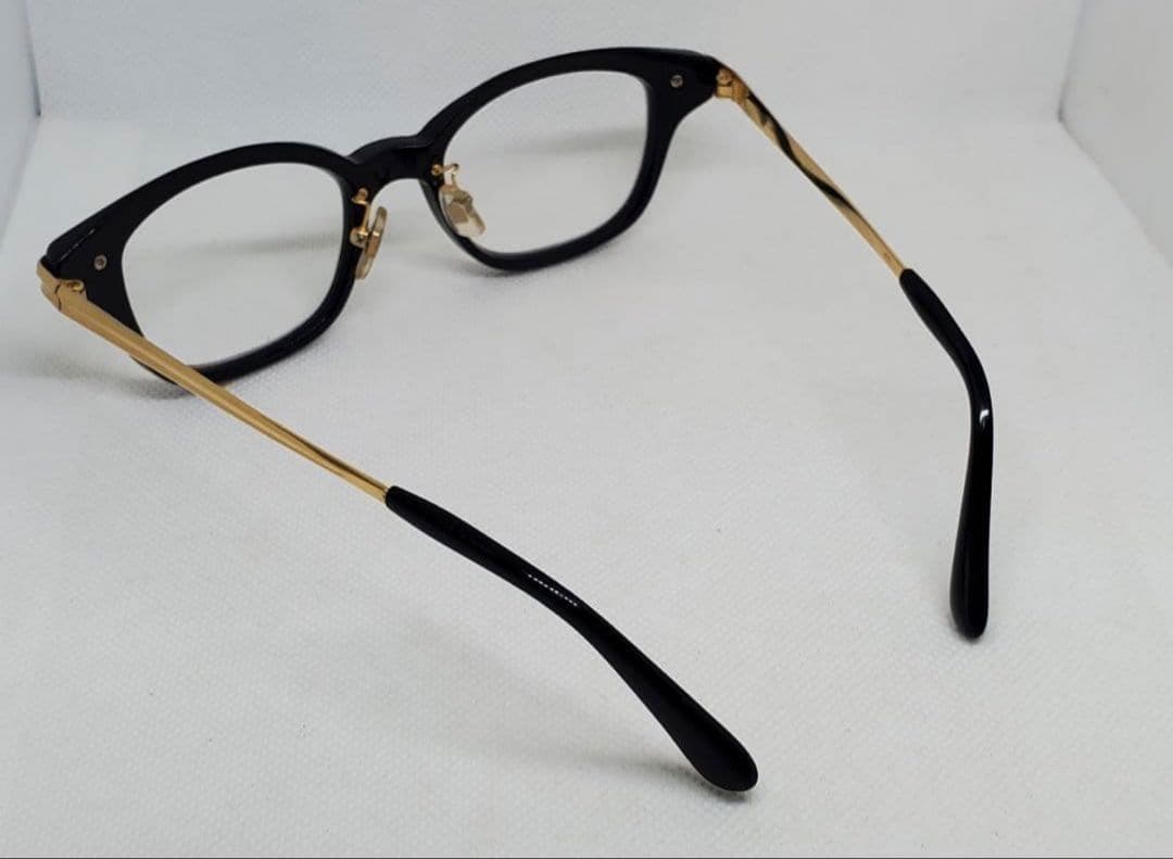 た*ー様 白山眼鏡店 ARMS-CUT アームズカット 伊達メガネ BK LIN