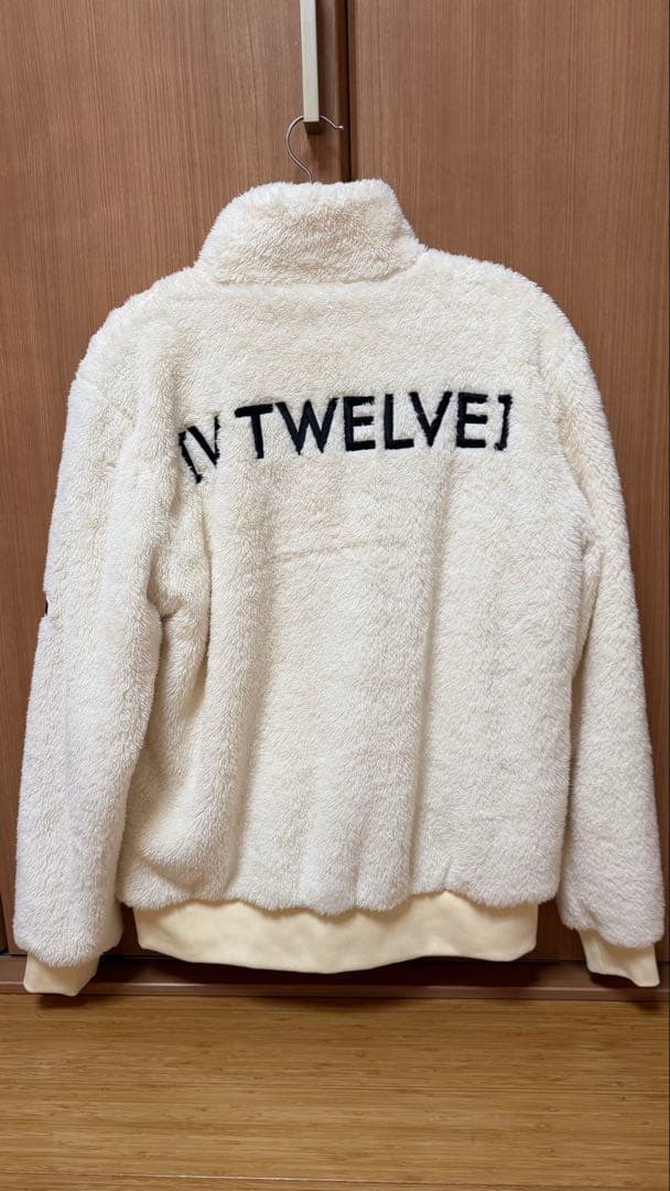ミルク　V TWELVE ボアジャケット　背面ロゴ　裏地付　メンズM