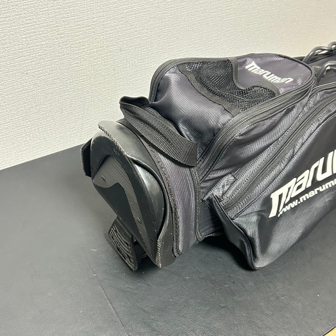 マルマン 軽量スタンド キャディバッグ 8分割 ブラック/オレンジ