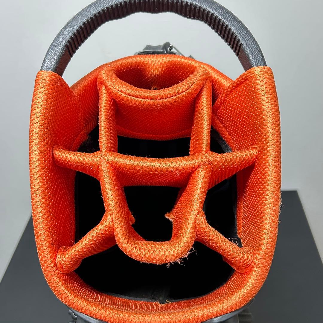 マルマン 軽量スタンド キャディバッグ 8分割 ブラック/オレンジ