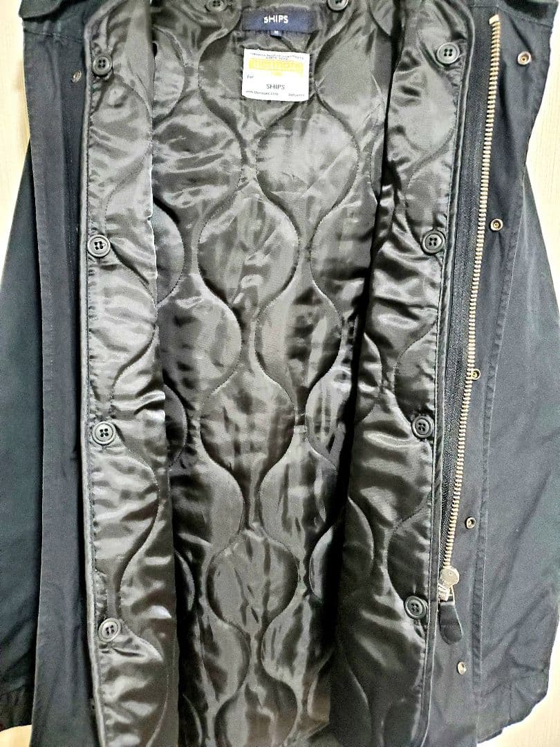 【美品】SHIPS モッズコート Thermore M ブラック