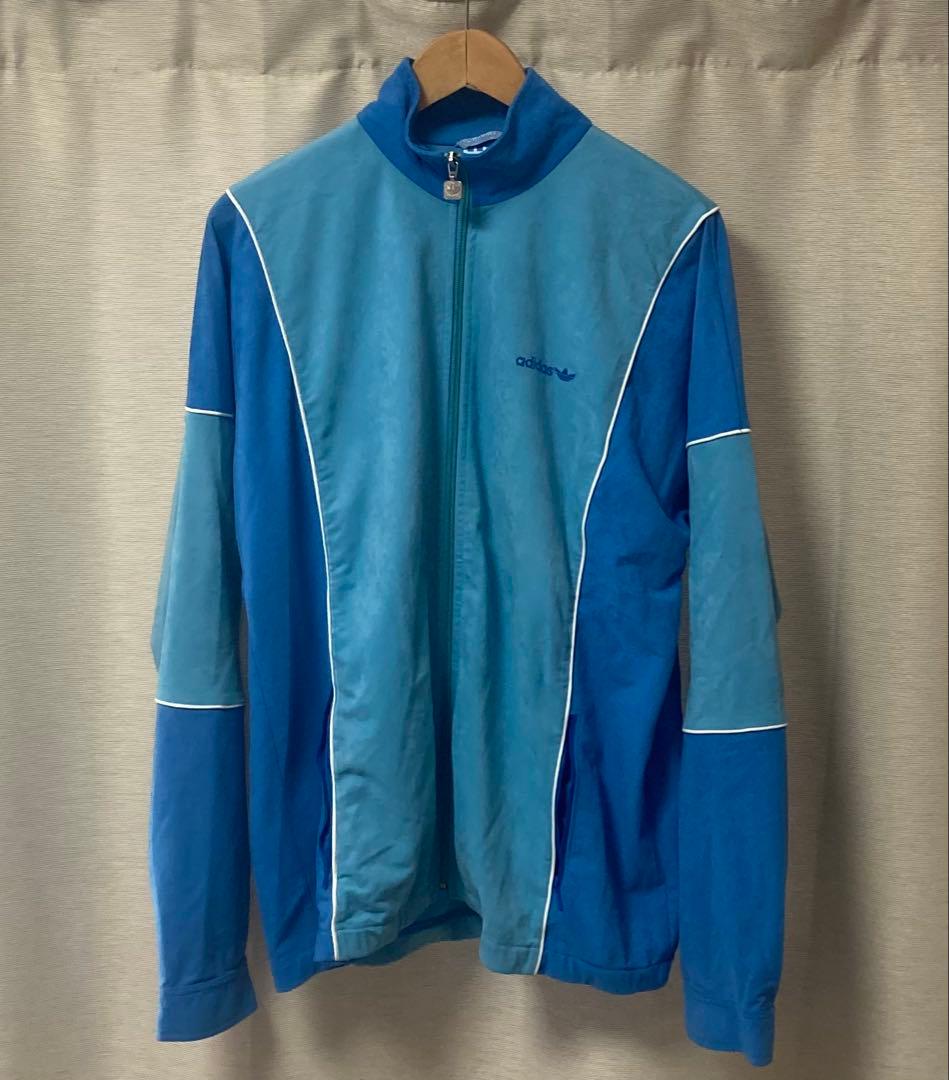 70～80s adidas アディダス ベロアトラックジャケット 西ドイツ製 青