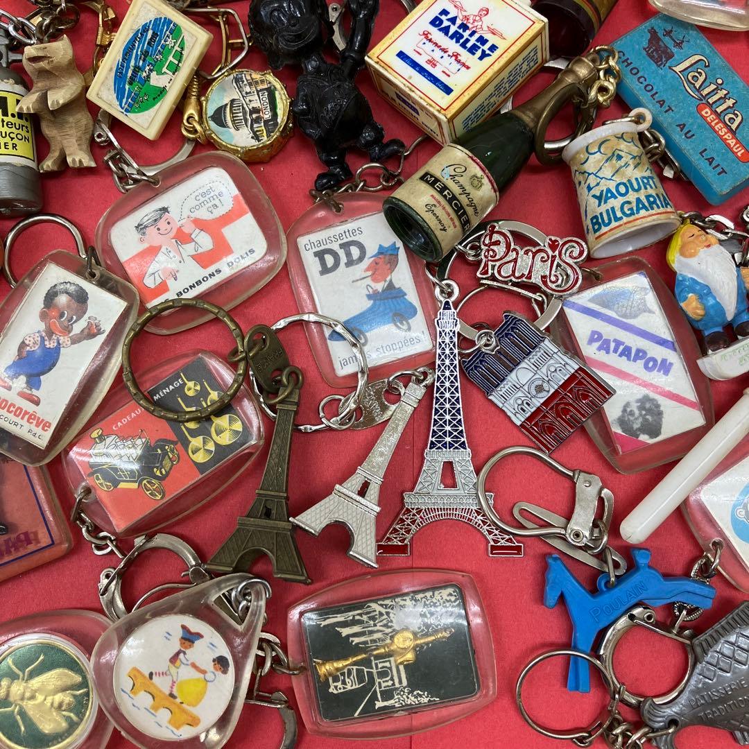 フランス雑貨★フレンチキーホルダー大量100個セット★ワイン　エッフェル塔など