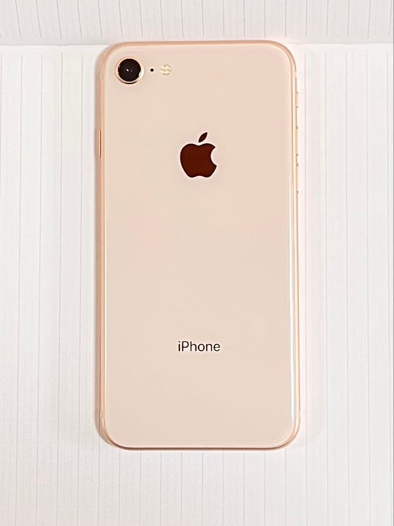 Apple iPhone 8 ゴールド　美品　バッテリー100%