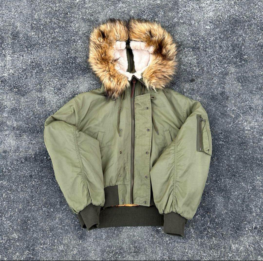 archive fur jacket n2b ma-1 y2k 00s ファー - メルカリ