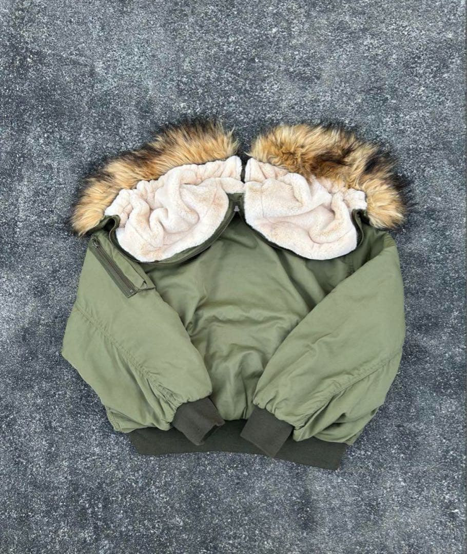 archive fur jacket n2b ma-1 y2k 00s ファー - メルカリ