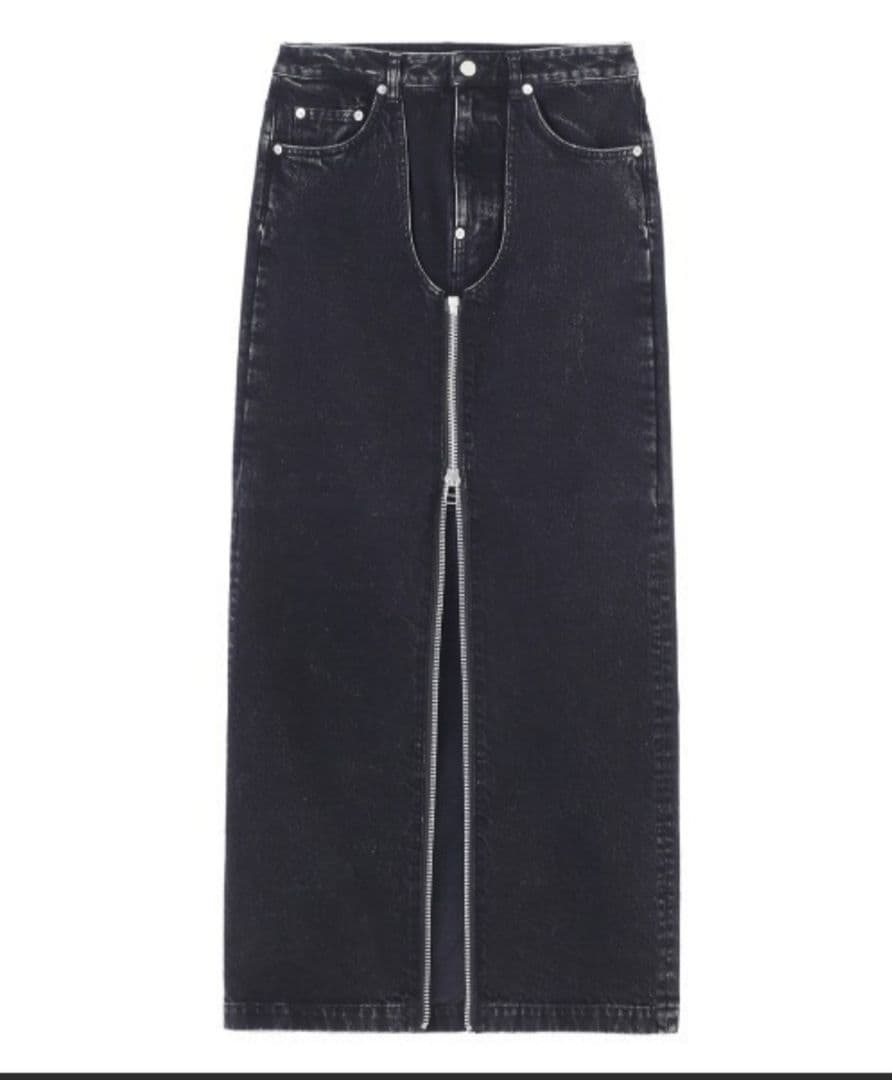 ジョンローレンスサリバン　デニムジップロングスカート