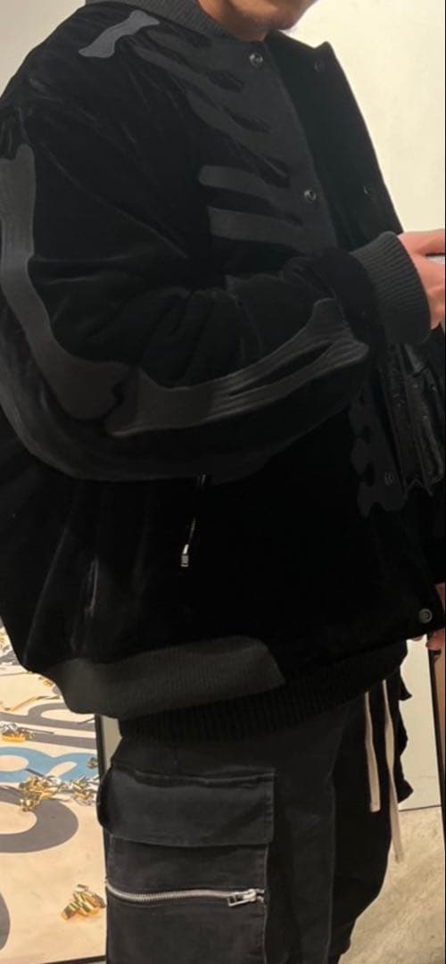 価格ファッション - vanson スケルトンプリント MA-1ジャケット XXL