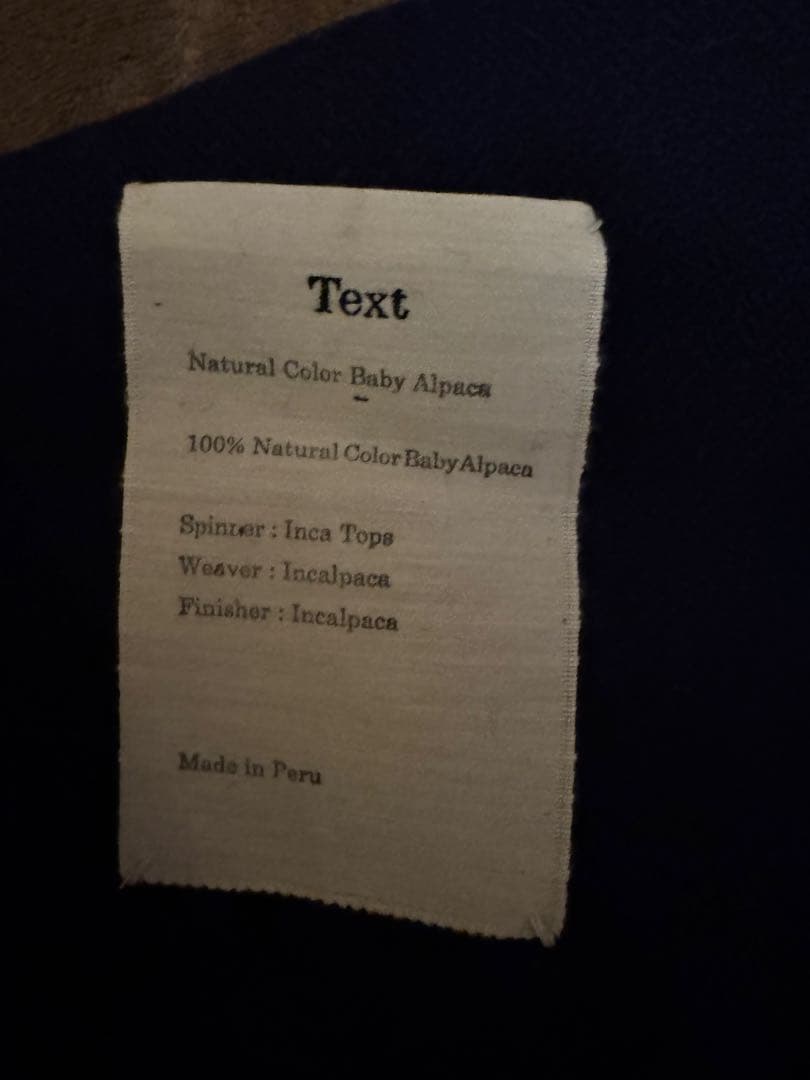 text テクスト markaware アルパカ マフラー