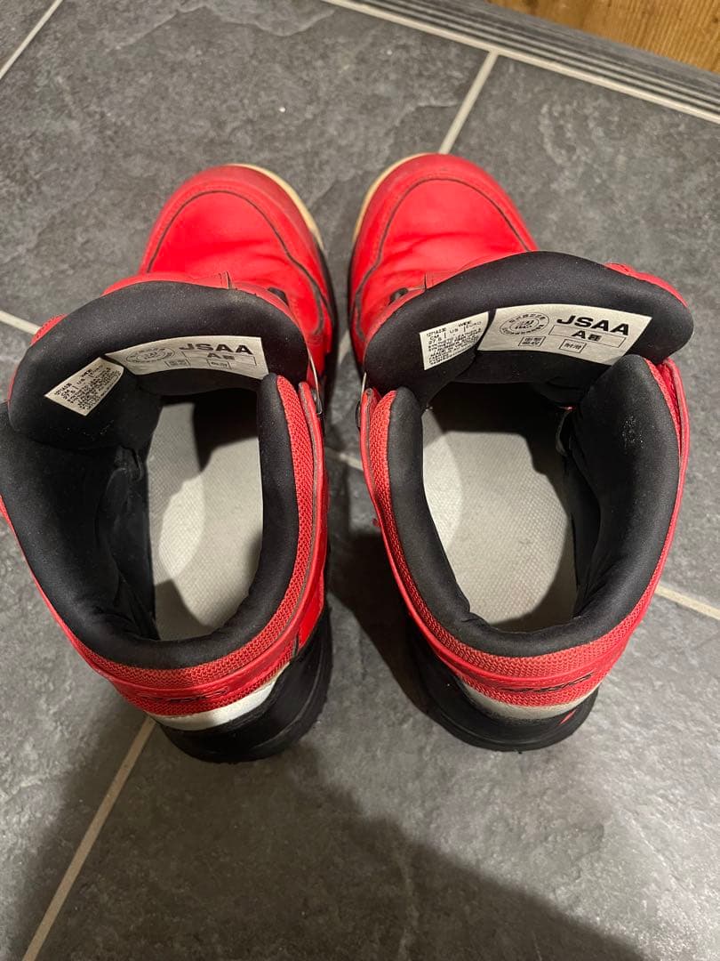 ASICS 安全靴 レッド 27.5cm JSAA A種