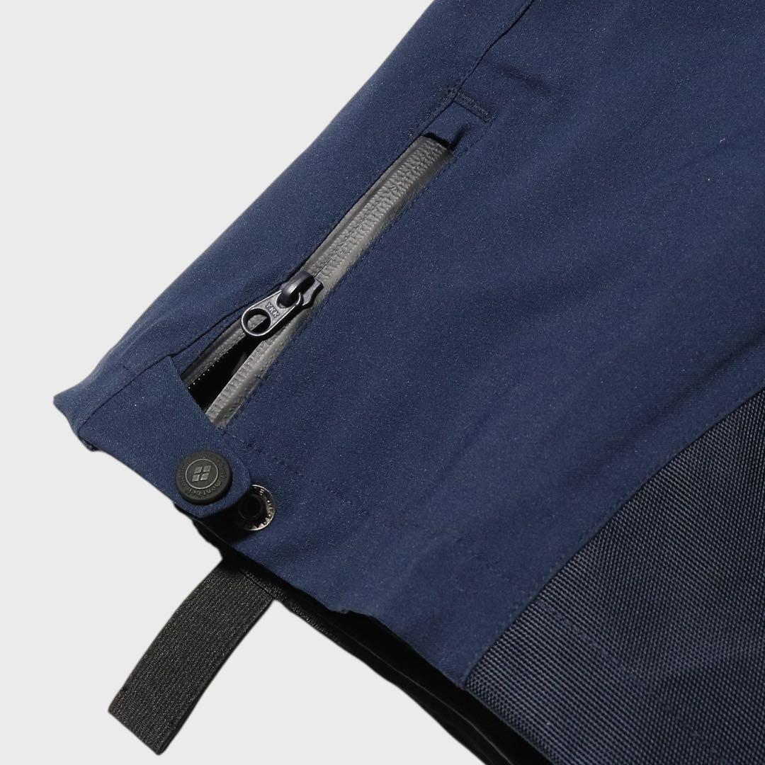 未使用級★mont-bell★スキーウェア★スノボー★ビブ パンツ★L★ネイビー