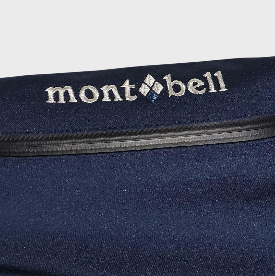 未使用級★mont-bell★スキーウェア★スノボー★ビブ パンツ★L★ネイビー