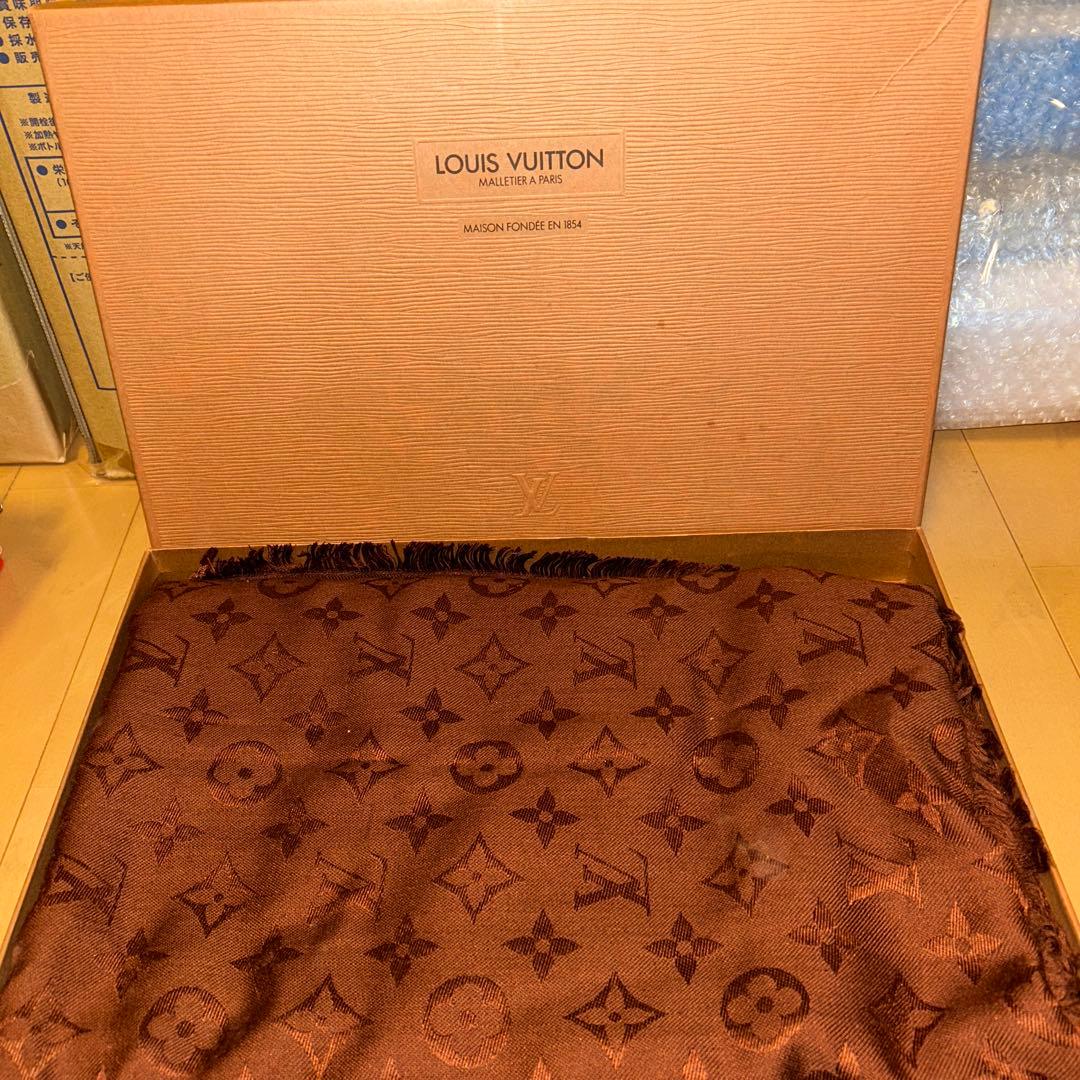 Louis Vuitton ブラウン ストール モノグラム