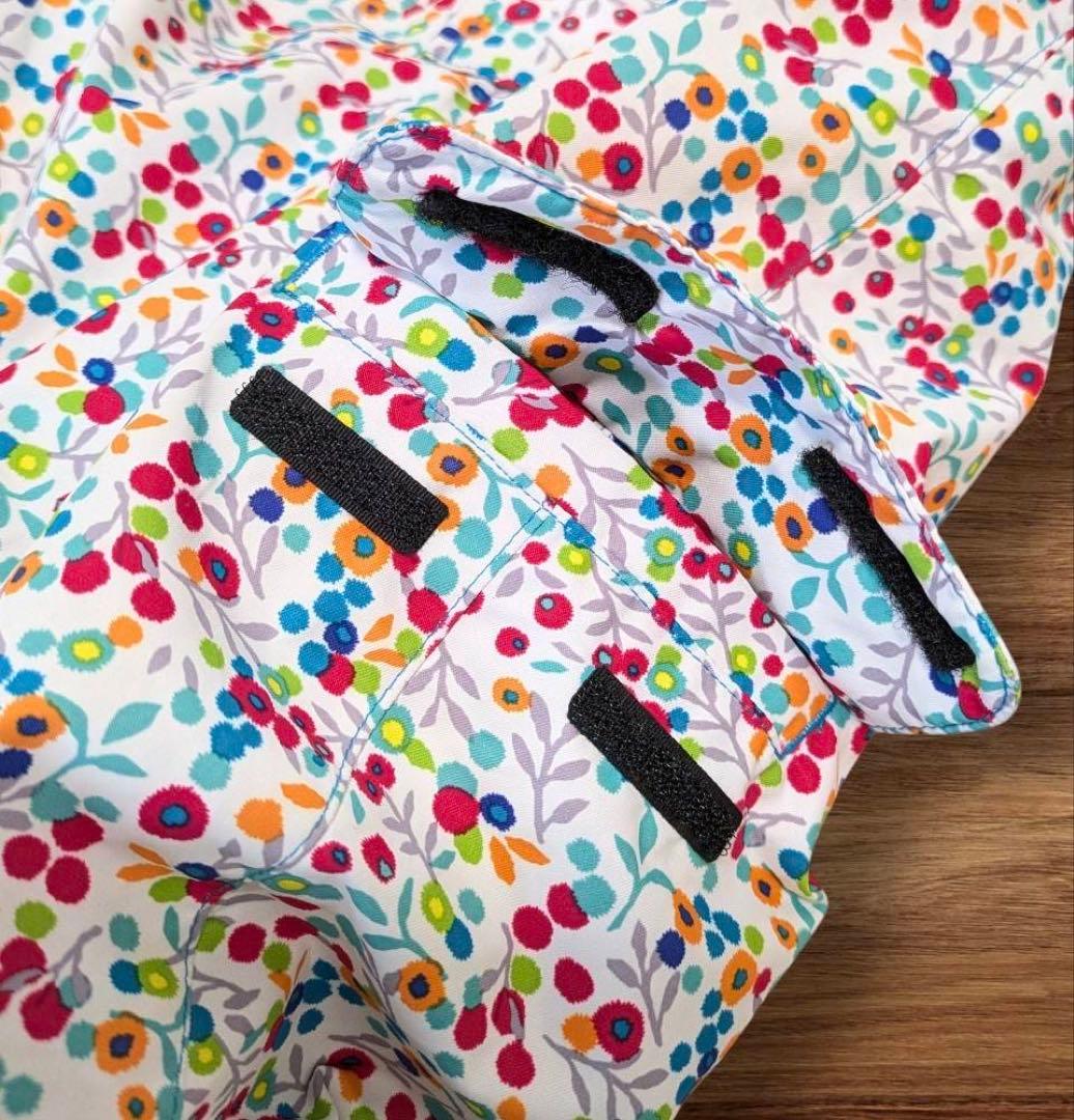 ROXY ロキシー 小花柄 フード付 スキーウェア 上下 120cm