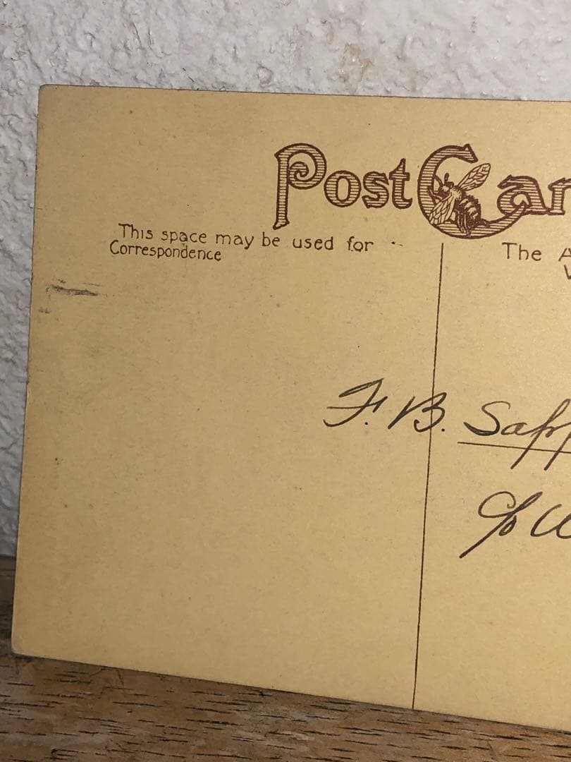 アンティーク 19s スカル 髑髏 骸骨 ハロウィン ポストカード 死神 レトロ