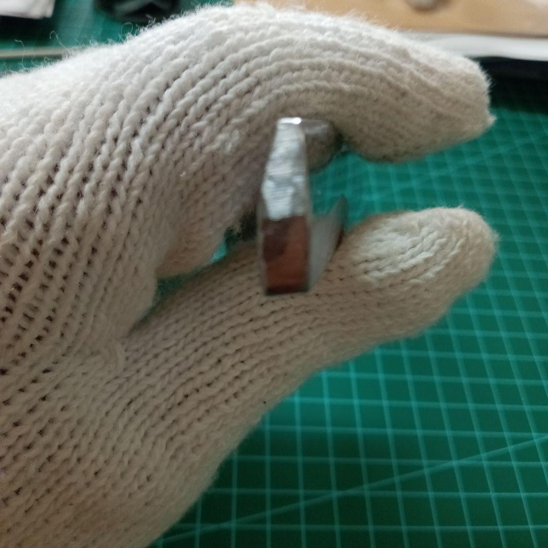 【ナイフ加工用玉鋼/合法サイズ】無銘脇差/錆身日本刀切先部分残欠※刃引き済み※