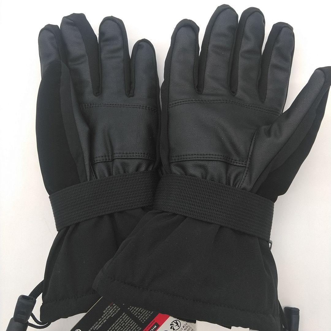 新品 ミレー ロング 3 イン 1 ドライエッジ グローブ 雪山 本革 黒 S