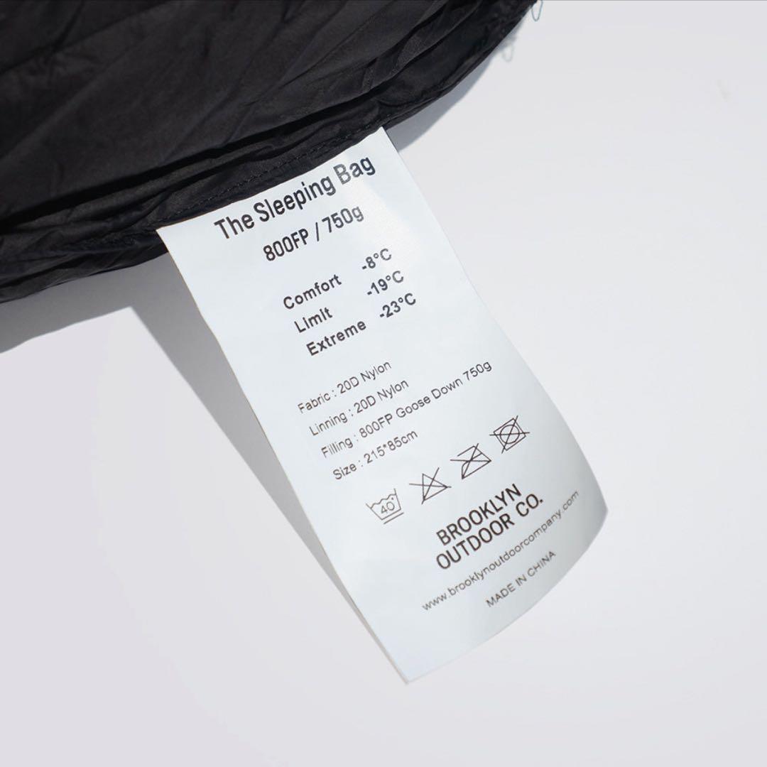 BROOKLYN OUTDOOR COMPANY シュラフ800FP 750g