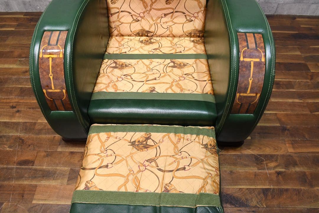 DCC12 フォルミタリア パオロ グッチ 象嵌細工 レザー 1人掛けソファ