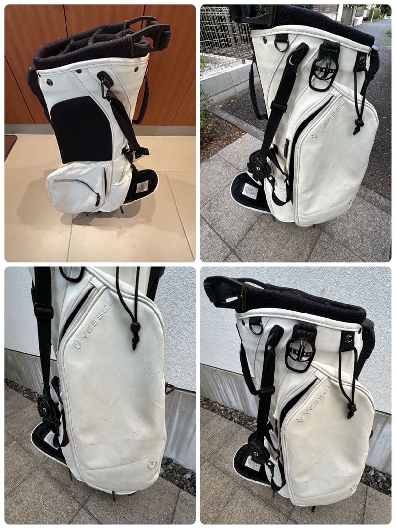 Vessel ダブルストラップスタンド付キャディバッグ【スタンド&フード訳あり】