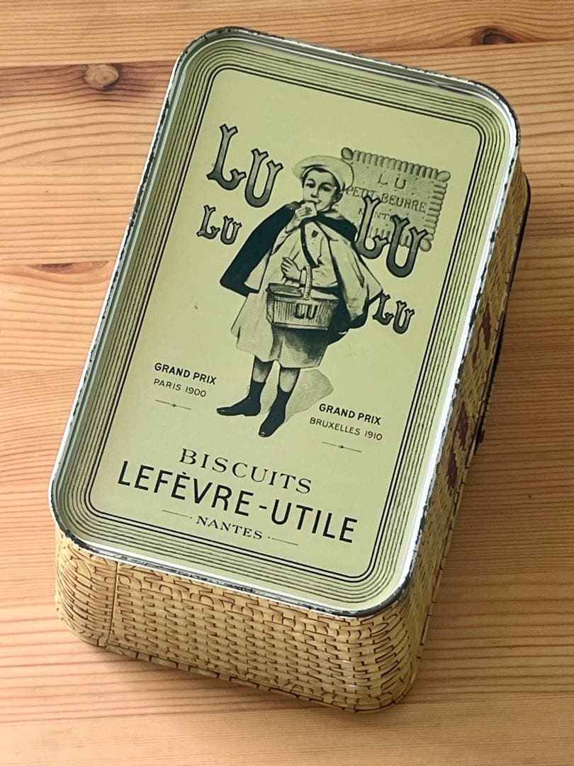 LU ビスケット バスケット パニエ 缶 /フランス ハグオーワー マチルド