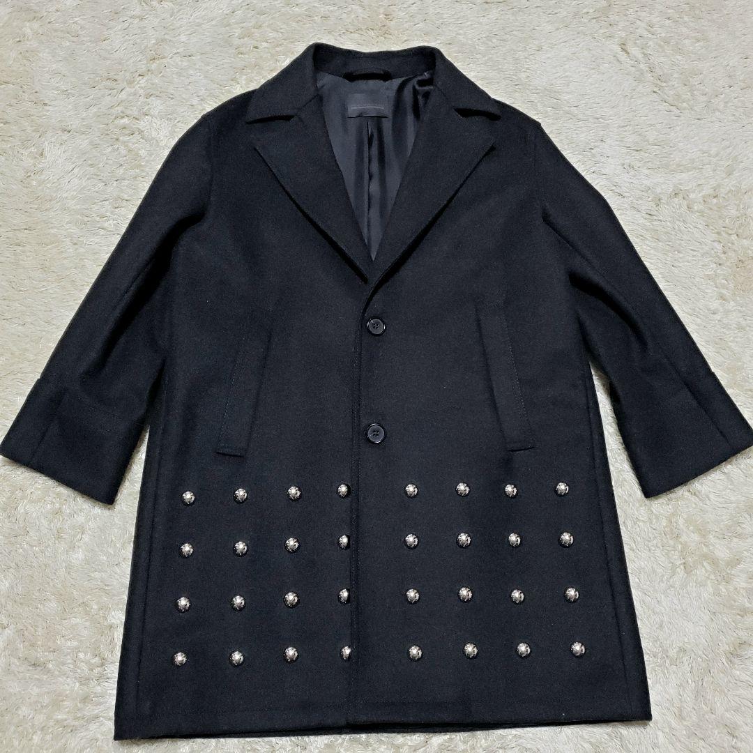 極美品✨DIESEL　BLACKGOLD　チェスターコート　スタッズ　36