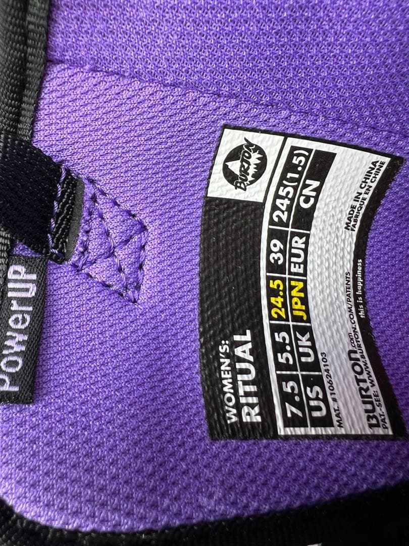 BURTON Imprint 3 ブラック 女性用スノーボードブーツ　24.5㎝