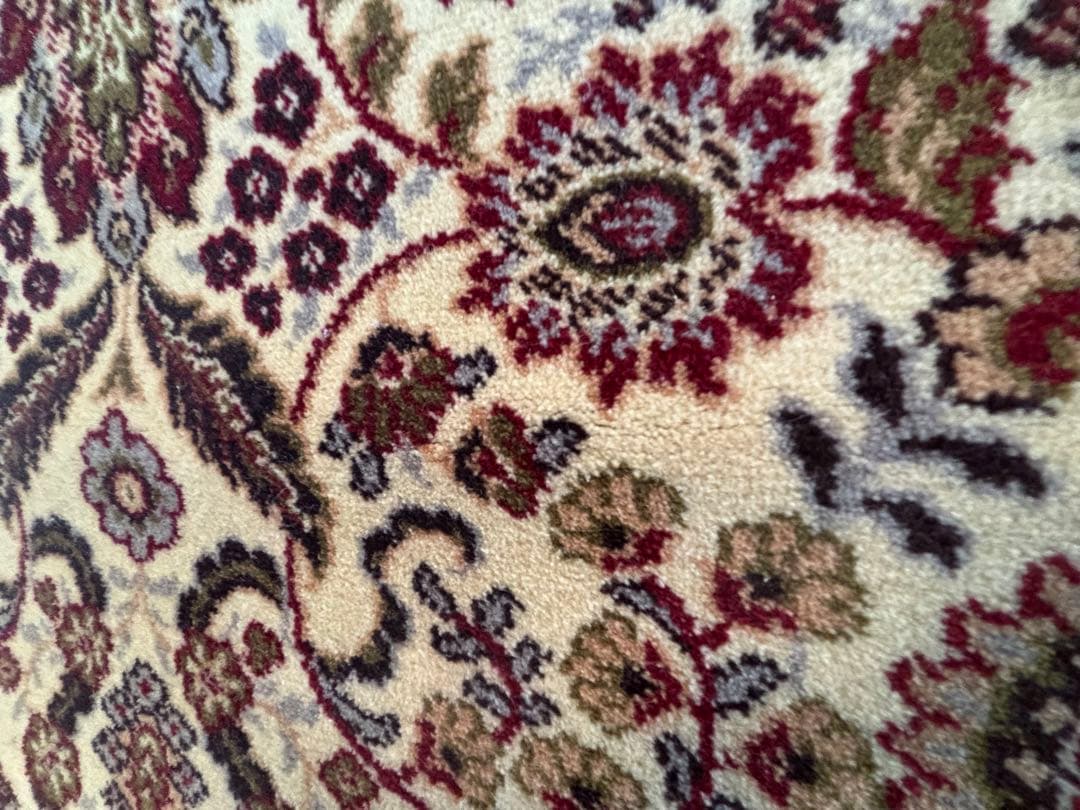 100% PURE NEW VIRGIN WOOL PILE ラグ