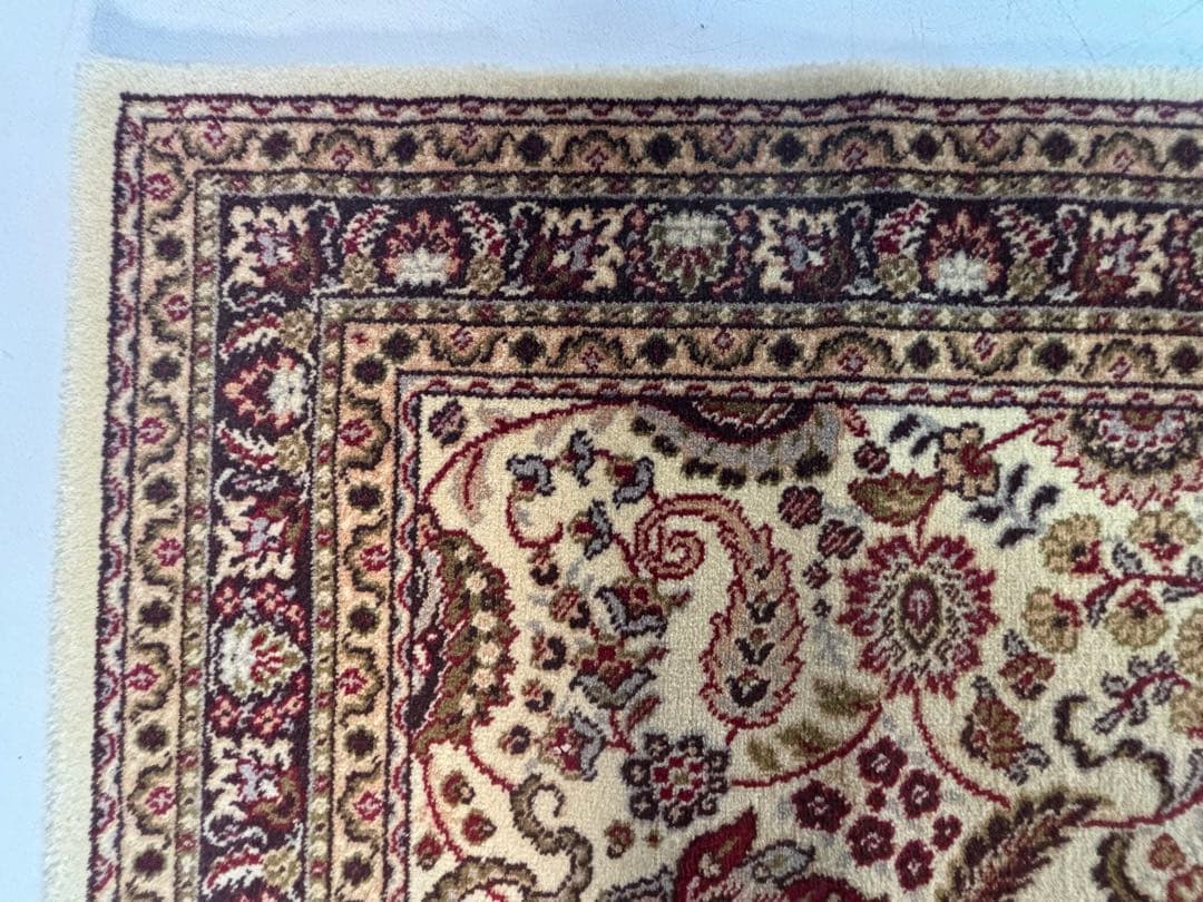 100% PURE NEW VIRGIN WOOL PILE ラグ