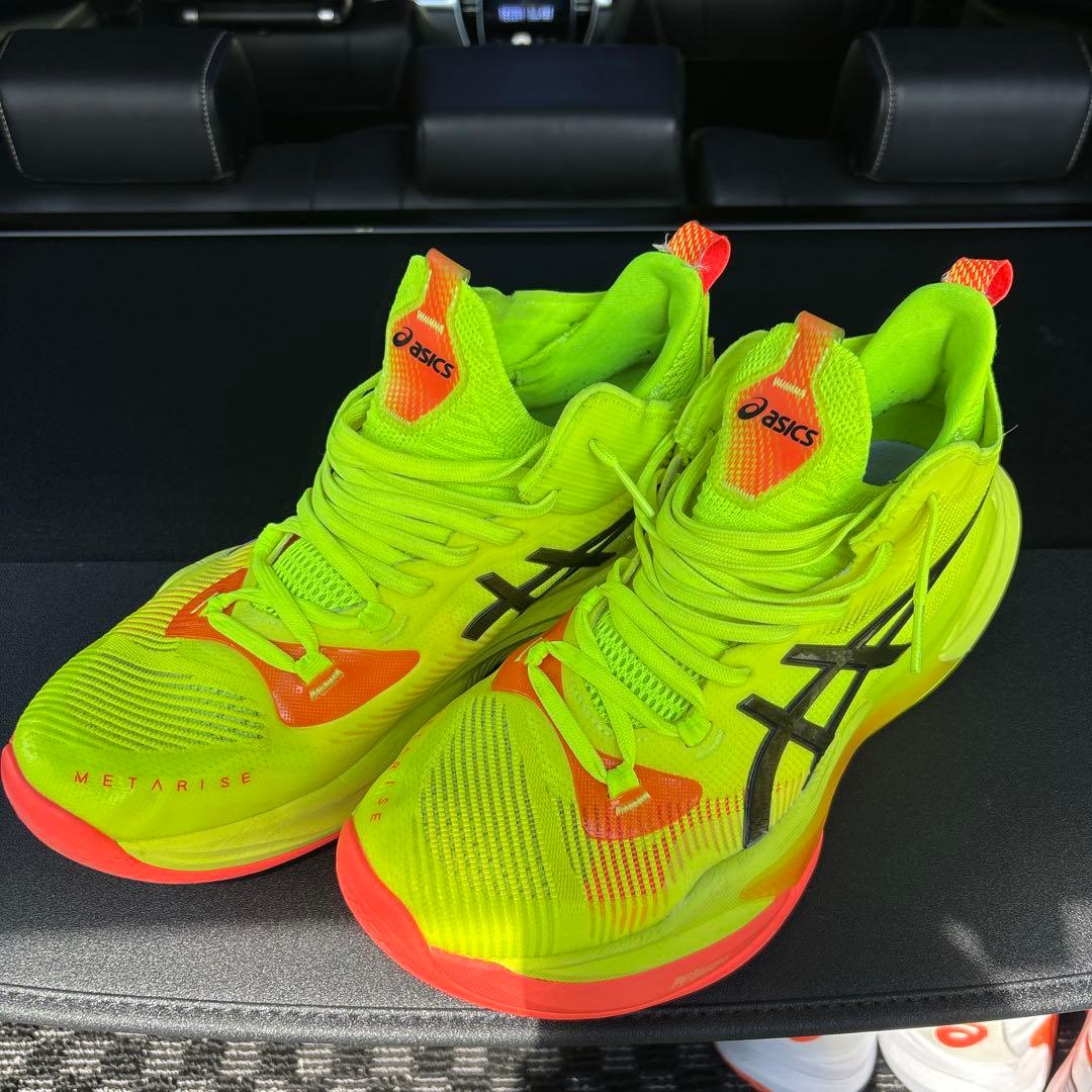 ASICS METARISE 2 バレーボールシューズ 蛍光イエロー28センチ - メルカリ
