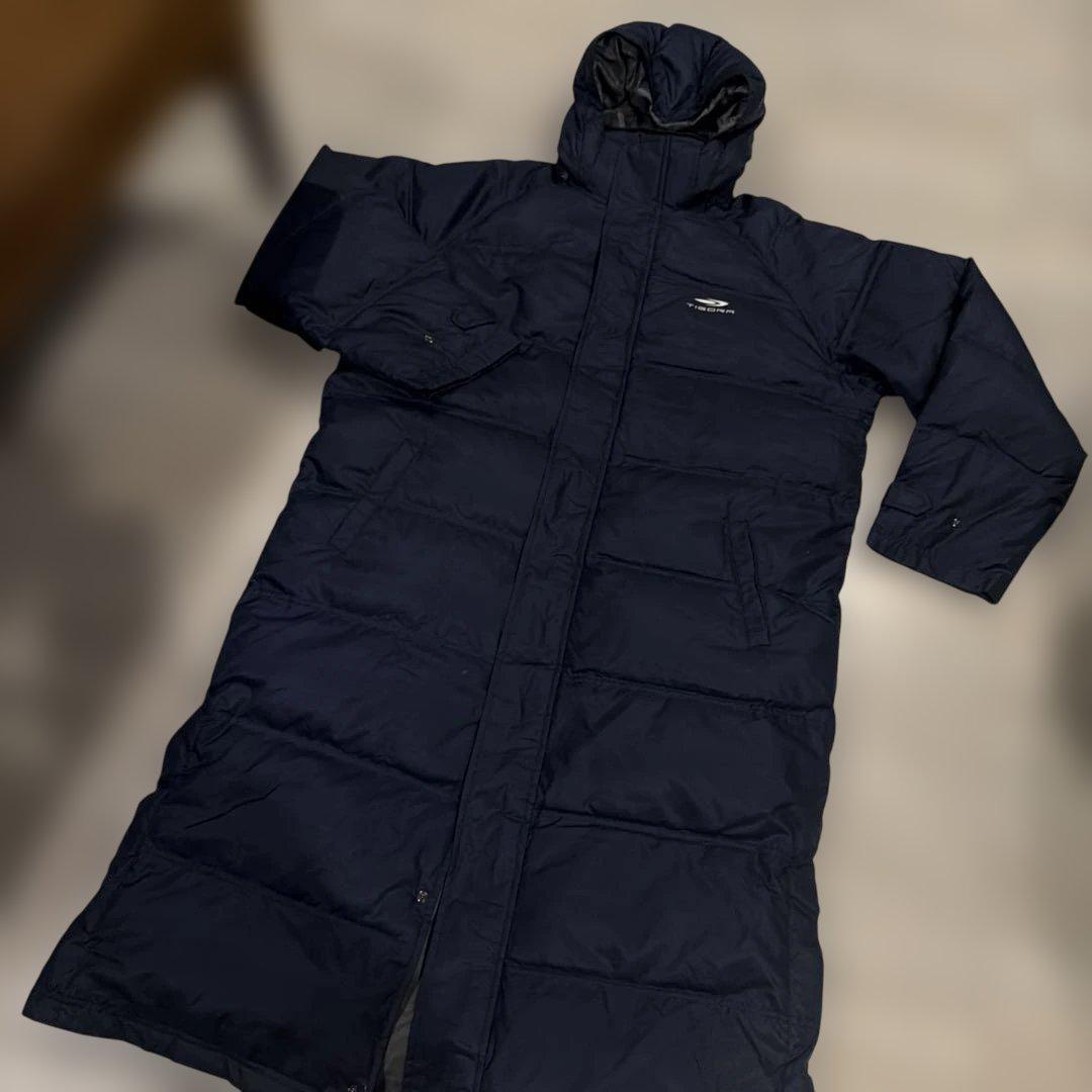 ATHLETA ブラック キルティング ベンチコート 160 サッカー アスレタ