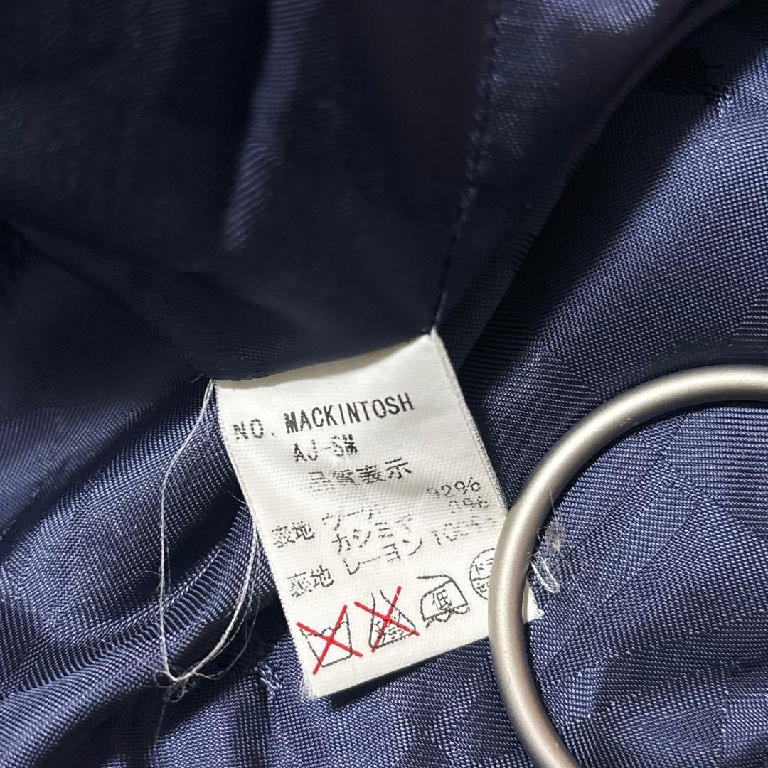 美品 マッキントッシュ 英国製 カシミヤ混 ダンケルド ステンカラーコート 40