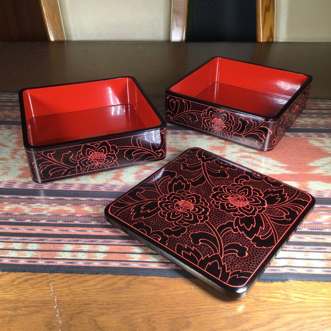 越前塗 木曽塗 信州木曽平澤 丸庄漆器店 『木製堅地漆器』 重箱 - メルカリ