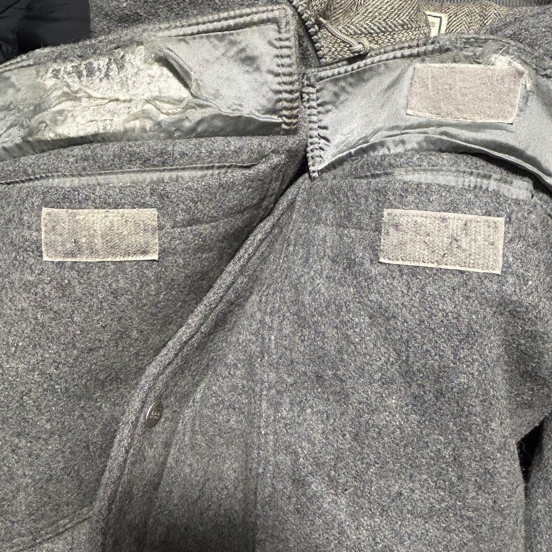 訳あり品】USA製　エルエルビーン　ウール　ストームコート　一枚袖　シンサレート