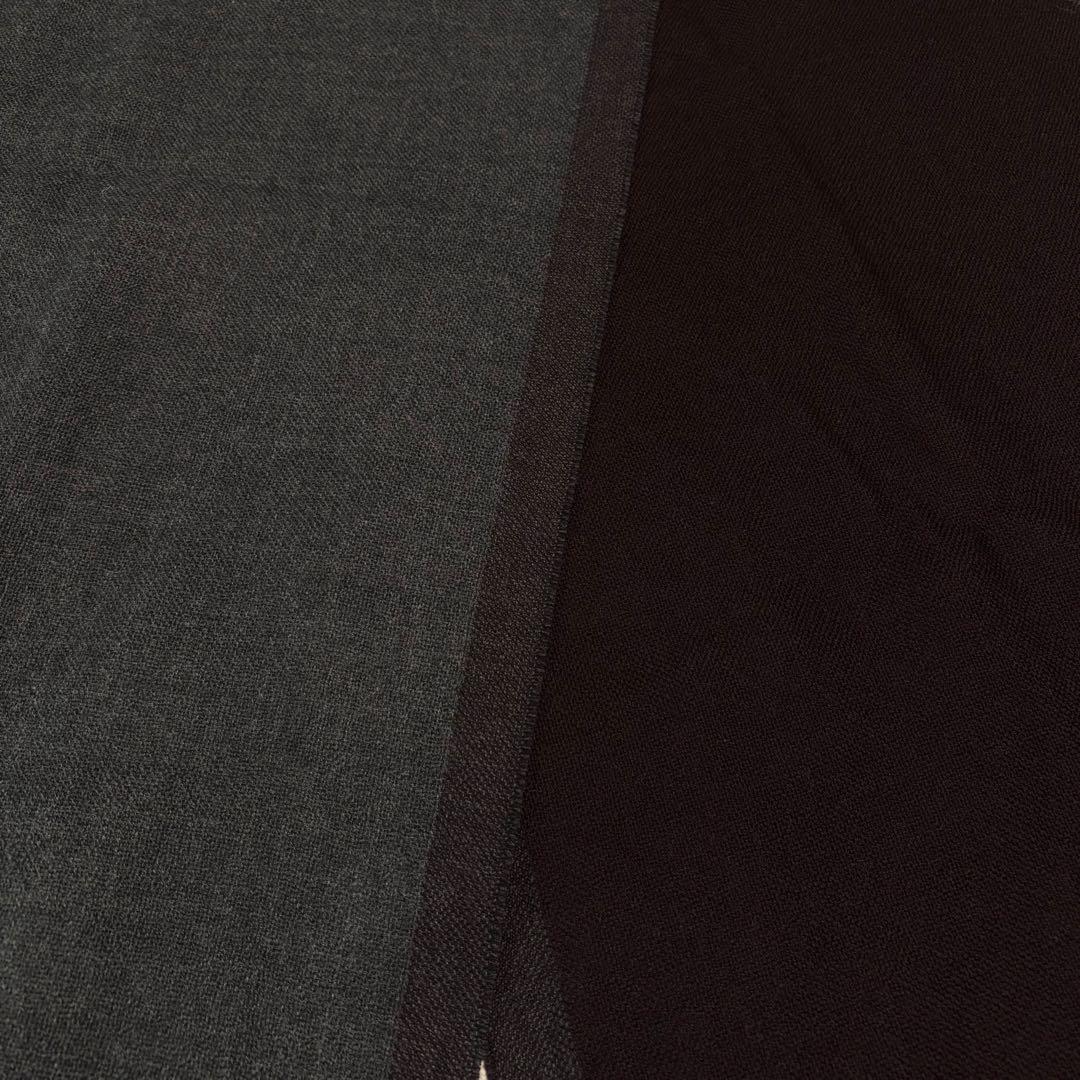 ✨新品タグ付/現行✨エルメネジルドゼニア マフラー レザーパッチ リバーシブル