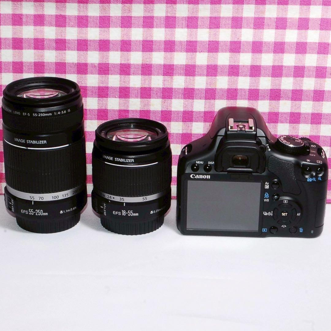 ☆思い出を綺麗に残そう☆Canon kiss x2一眼レフ ダブルズームキット