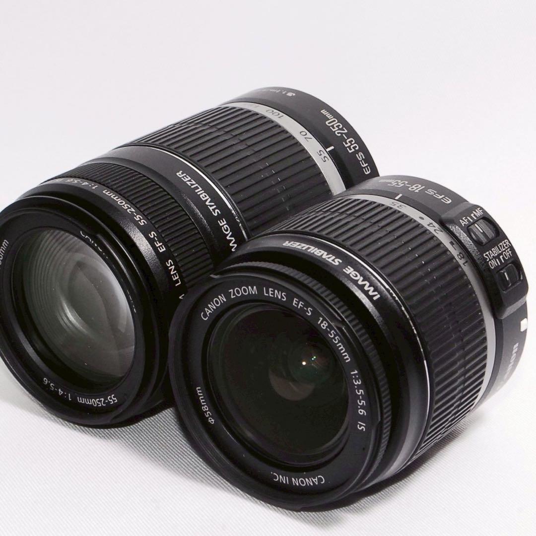 ☆思い出を綺麗に残そう☆Canon kiss x2一眼レフ ダブルズームキット