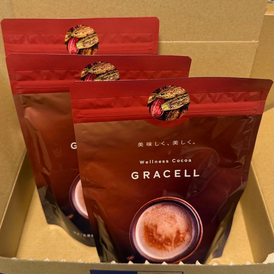 新品未開封　GRACELL グレイセル ウェルネスココア　3袋セット